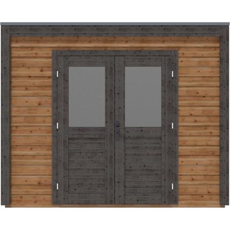 Casetta da giardino in legno Sora 3.09x3.09 m - 9.55 m2 - 28 mm - impregnata - 000170 (1/3)