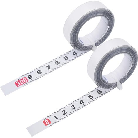 2 Pièces Ruban à Mesurer Gradué Autocollant,Métrique Ruban à Mesurer Auto Adhésif,Mètre à Ruban en Acier au Carbone Auto-adhésif,pour Mesurer des Objets Verticaux Tels Que des Établis et Machines (1/5)