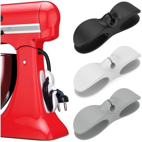 Organisateur de cordons d'appareils de cuisine - 3Pcs - Blanc - Enrouleur de Cordon Support de Cordon Organiseur (1/4)