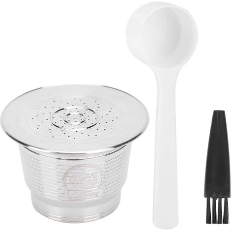 Kaffeekapsel-Set, wiederverwendbarer, nachfüllbarer Filter aus Edelstahl 304, Zubehör für die Kaffeezubereitung