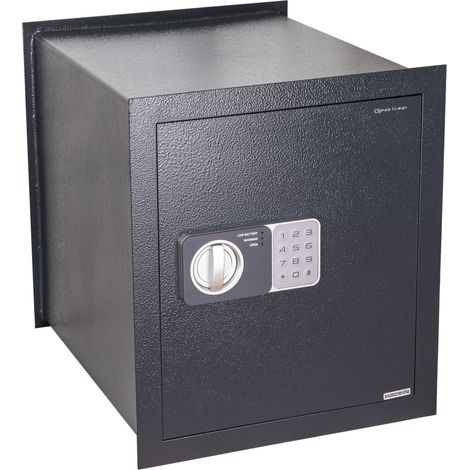 Genie Hand  Cassaforte Elettronica a Muro Grande Cassetta di Sicurezza con Codice a Combinazione e Chiave con Serratura B-Class e Sistema Anti Bounce Casseforti per Soldi