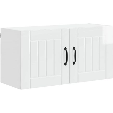 Maison Exclusive - Armario de Pared LUCCA Brillante 80 x 31 x 40