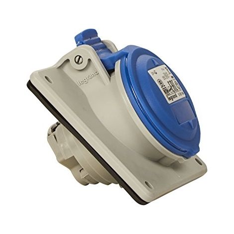 Legrand – Prise fixe P17 16A IP44 – Protection contre projections d'eau – Installation facile – Pour environnements industriels et extérieurs (1/8)