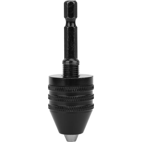 Ortviai Mandrin de perceuse noir pour meuleuse électrique, capacité 0,5–8 mm, tige 6,35 mm (1 pièce) (1/5)
