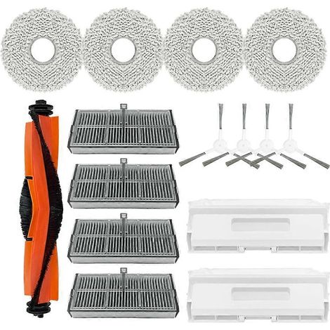 15PCS avec Xiaomi Mijia H40/D101CN pièce détachée Brosse Filtre Sac à poussière Serpillière Cloth Essential Accessoire pour Enhanced (1/5)