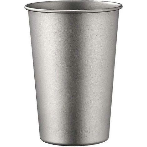 400 ml Bierbecher aus reinem Titan, einwandig, ultraleicht, stapelbar, tragbar, Outdoor-Camping-Trinkgeschirr (1/5)