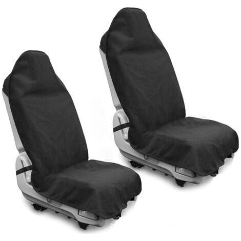 Housse de siège de voiture imperméable, parfaite pour siège de voiture, camion, SUV, idéale pour l'entraînement post-gym, la course, la natation, la plage et la randonnée (noir) (1/4)