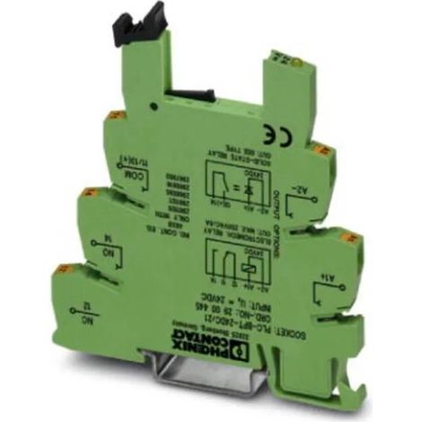 Phoenix Contact PLC-BPT-24DC/21 Relé para Carril con Conexión Push-in