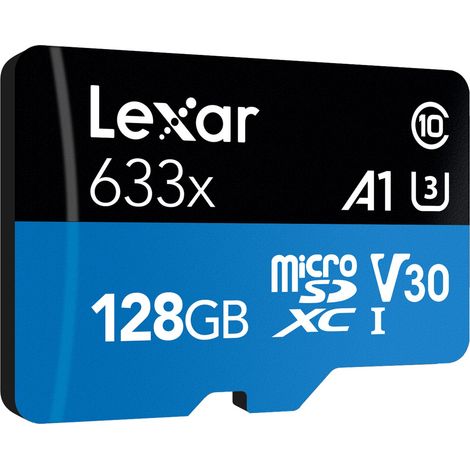Lexar 633x 128 Go MicroSDXC UHS-I Classe 10 (1/5)