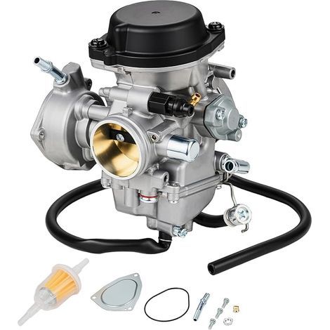 Carburateur de 36 mm — Carburateur pour moto et quad (ATV) destiné au KFX 400 compatible avec les modèles LTZ400 (2003–2007), KFX400 (2003–2006), Raptor 350 YFM350 (2004–2006, 2014), LTK400 (2003–200 (1/4)