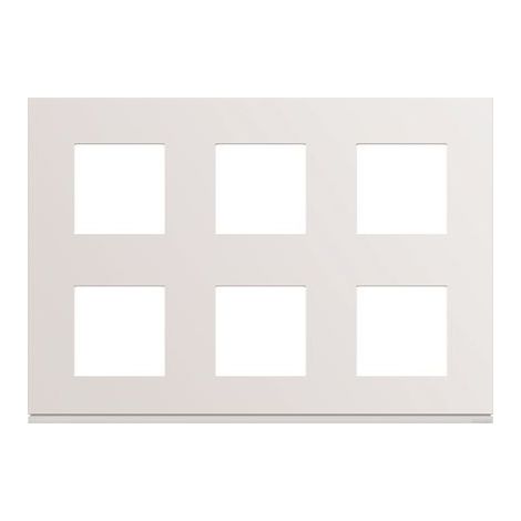 Plaque de finition 2x3x2 modules Gallery - Blanc Pure - WXP0086 - Hager