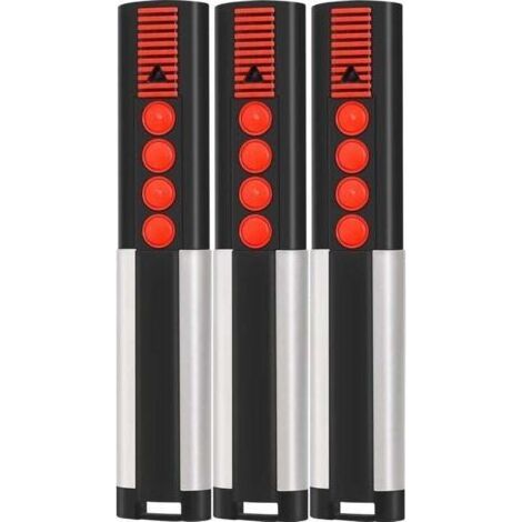 Lot de 3 télécommandes 868MHz pour portail et garage – 4 canaux – Compatible modèles 4020 TX03-868-4, 4026 TX03-868-2 – Portée 50m - 4026V000 (1/4)