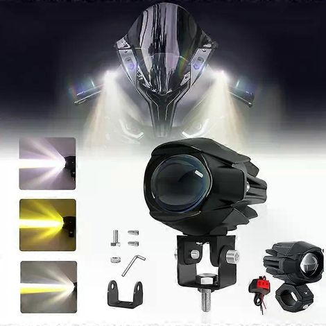 12V/24V LED-Autoscheinwerfer/Motorradscheinwerfer, 200W, Nebelscheinwerfer, Zubehör, Offroad, ADV, GS, LKW, Zusatzscheinwerfer (1/4)