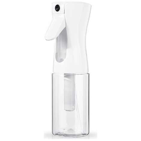 BUNTHAUS Haarsprühflasche (200 ml) – kleine, kontinuierliche, ultrafeine Nebelflaschen, klare, leere Pflanzensprühflasche für Wasser, Alkohol, Reinigung, Friseur, Friseur, ätherische Öle, Parfüm (1/5)