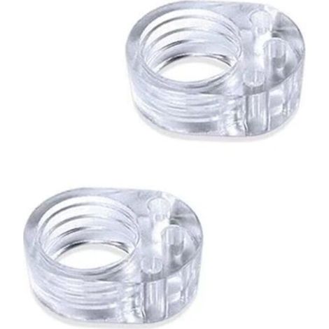 2 Pièces Protection Poignee Porte - Butée de Porte en Silicone - Butoir Poignée de porte en PVC - Stop Porte Non Toxique Transparent - Protéger le Mur - Stoppeur fenêtre(Bague Simple)