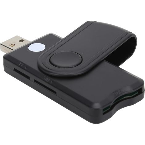 Lecteur de cartes universel portable SD/TF/ID/SIM pour PC et smartphones (1/5)