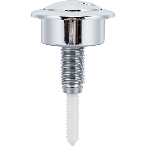 Bouton de remplacement pour réservoir de toilette Siamp Optima 49, double chasse d'eau, en plastique ABS, compatible Twyford CF1003CP. Installation facile, chromé. (1/5)