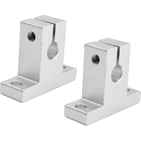 Pièces de fixation pour rail de mouvement linéaire SK8 8 mm - Kit de montage compatible pour rail linéaire, fixation solide, accessoire pour guidage linéaire (1/5)