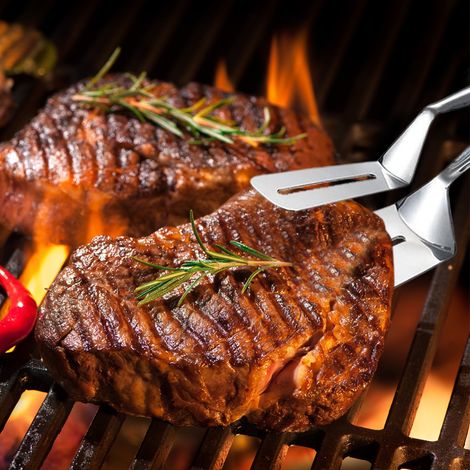 Steakzange nach deutscher Art, silber 201 (1/5)