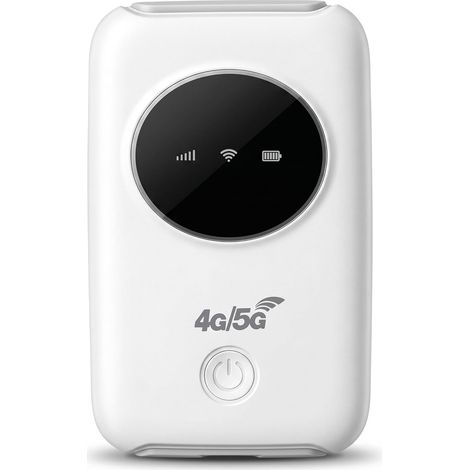 Point D'accès Mobile WiFi Portable, Appareil de Point D'accès WiFi déverrouillé avec Batterie 3200 MAh WiFi de Voyage Portable, Prend en 10 Connexions D'appareils (1/5)