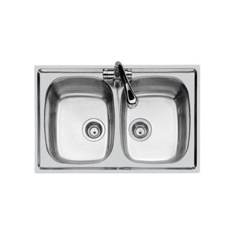 Lavello S1000 Due Vasche 86X50 Cm