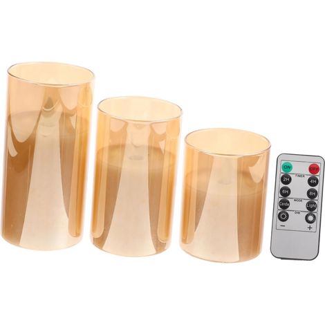 Bougies Chauffe - Plat LED Décoratives Lot De 3 Pièces Non Incluses Idéales (1/5)