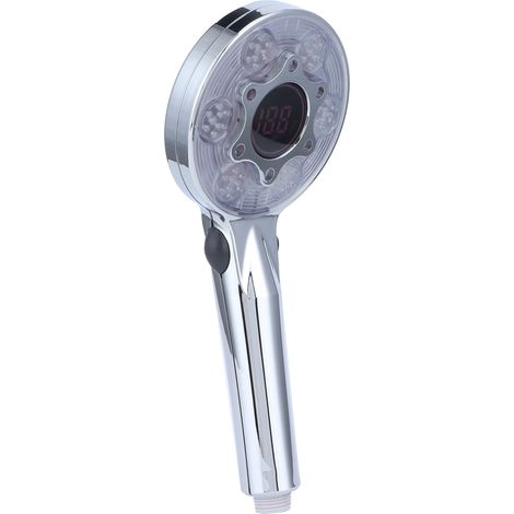 3-farbige LED-Handbrause mit Wassersparfunktion, G1/2 Duschkopf für Badezimmer (1/5)