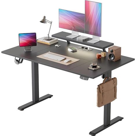 Electric Standing Sitting Desk with Mobile Monitor Stand (1/5)