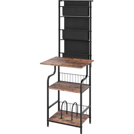 Record Player Stand, 6-Tier Turntable Table with Vinyl Display Shelf, Record Storage with Extra-Large Desktop, Turntable End Table, Record Holder for Living Room (1/5)