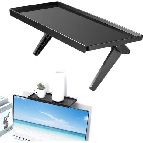 Étagère supérieure pour téléviseur support de rangement pour décodeur câble et haut parleur fixation sur TV pour accessoires multimédia