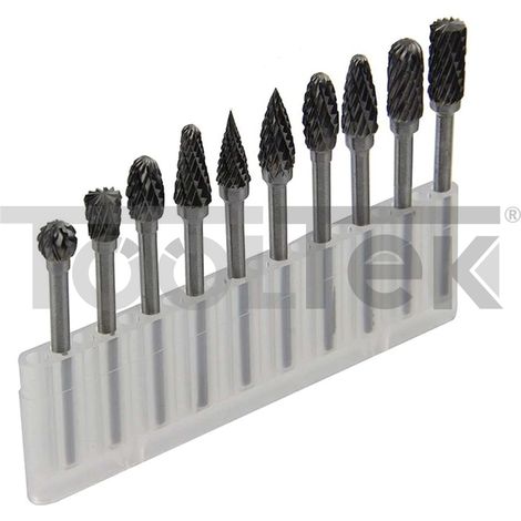 SET DI FRESE ROTANTI 10pz GAMBO 3mm PER METALLO