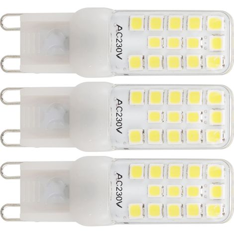 Stück G9 LED-Lampen, 5 W, dimmbar, für Kronleuchterbeleuchtung im Innenbereich, 6000 K, 450 lm, 220 V (1/5)