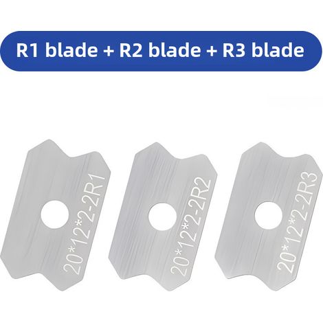 Ébavurage, ébavurage, outil de finition pour bandes d'étanchéité, outil de finition manuel pour le travail du bois en alliage d'aluminium, racloir de bord (R1 R2 R3 [lame]) (1/5)