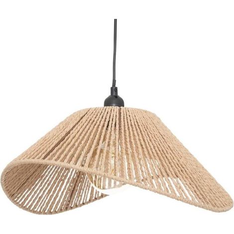 1 suspension D45 cm, abat-jour en papier, câble PVC/cuivre 90 cm, douille E27, pour intérieur (1/4)
