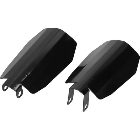 Protège-mains en métal noir mat adapté aux Baggers et FXR 06 plus anciens avec commandes améliorées (1/5)
