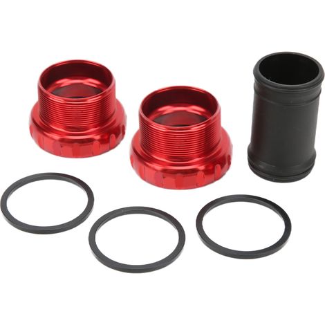 68–73 mm Tretlager für Fahrräder – Geräuschdämpfung – Unterlegscheibe aus Kunstharz für optimale Stabilität – Robust und hochpräzise – Fahrradzubehör – Rot (1/5)