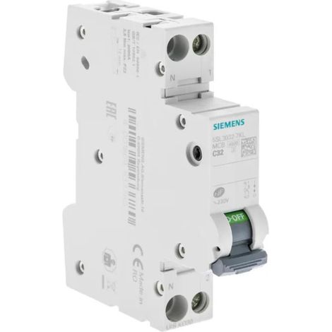 Interruttore Siemens 32 Ampere tipo C capacità 4500