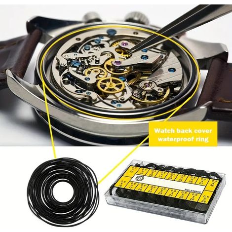 Waterproof O-rings for watches, rubber seals, square seals, gasket set for watch case backs--DTEKGAZ