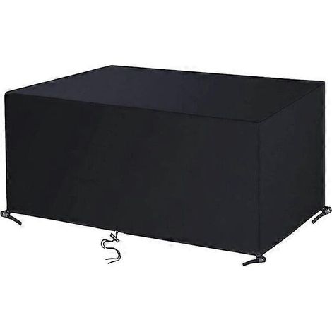 Housse de protection pour mobilier de jardin 100 x 70 x 75 cm, noire, en tissu Oxford, rectangulaire, pour table de jardin et mobilier de jardin. (1/5)