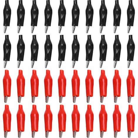 Lot de 20 pinces de test électrique à poignée unique, chargeur de batterie, clips de charge pour test de puissance, assortiment de serre-fils (1/5)