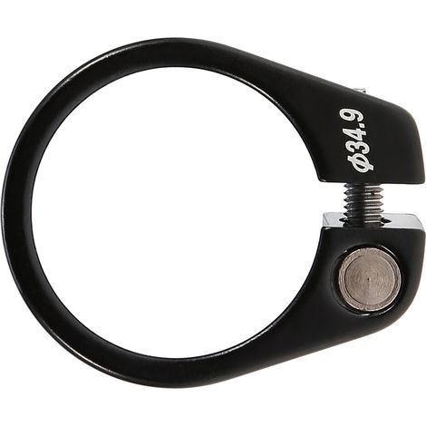 Collier de serrage de tige de selle de vélo en alliage d'aluminium 34,9 mm, accessoire pour VTT (noir) (1/5)