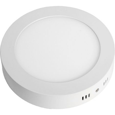 Plafonnier led Rond en saillie 18W ø225mm Blanc Froid 6000K - Digilamp (1/5)