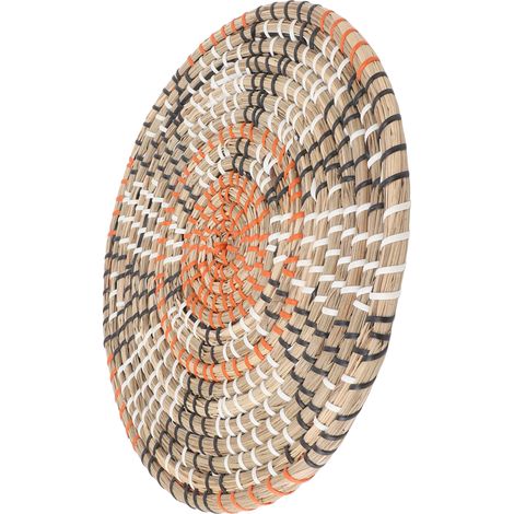 Sets de table en osier Style nordique Sets de table ronds innovants pour table à manger Décoration d'intérieur Décoration murale 30 cm (1/5)