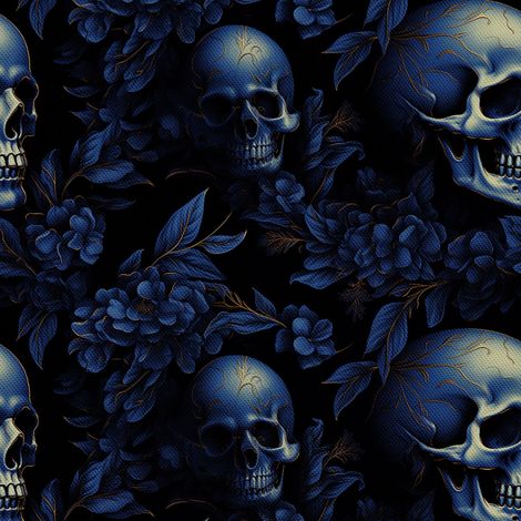 Tela decorativa para exteriores Oxford - Motivo de calavera I DX4718 (1/5)