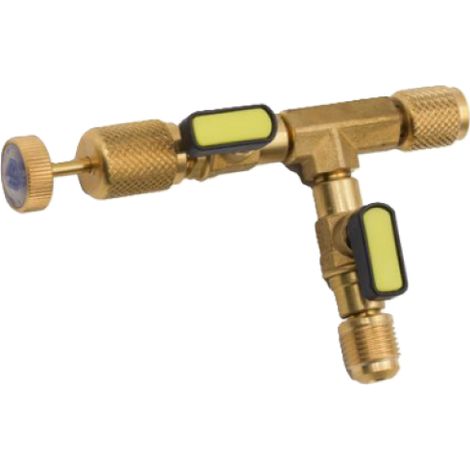 Estrattore valvola 1/4 sae duplice attacco servizio refrigerazione wigam ew4900 08008060002