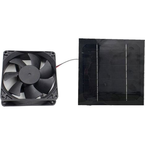 Mini-Luftabzugsventilator mit 20 W Solar-Luftabzug, angetrieben durch Solarpanel (1/4)
