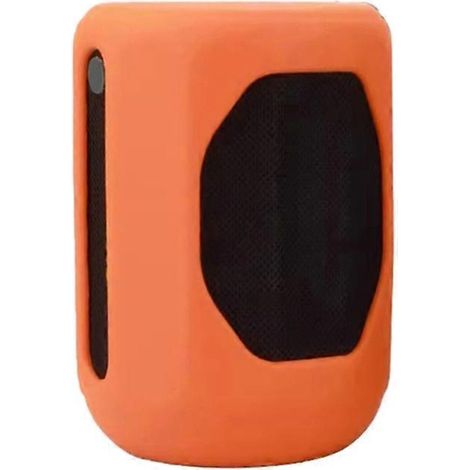 Étui de protection en silicone antichoc, compatible avec les mini-enceintes, étui de protection anti-poussière, améliore la prise en main, orange. (1/5)