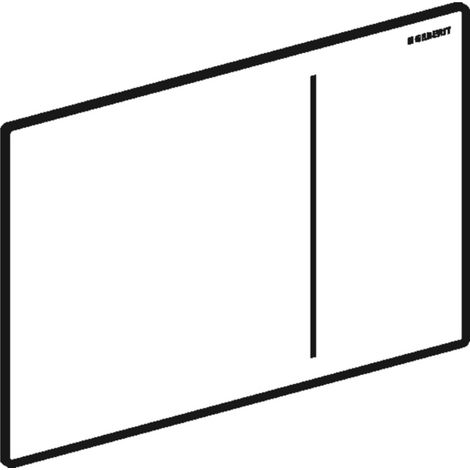 Geberit Sigma70 - Plaque de déclenchement, verre noir 242.813.SJ.1