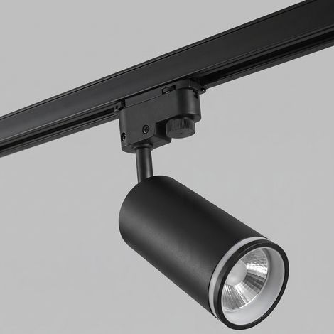 UNIVERSO 194C-N TRACK LIGHT DA BINARIO MONOFASE CON PORTALAMPADA PER LAMPADINE GU10 COLORE NERO (1/5)