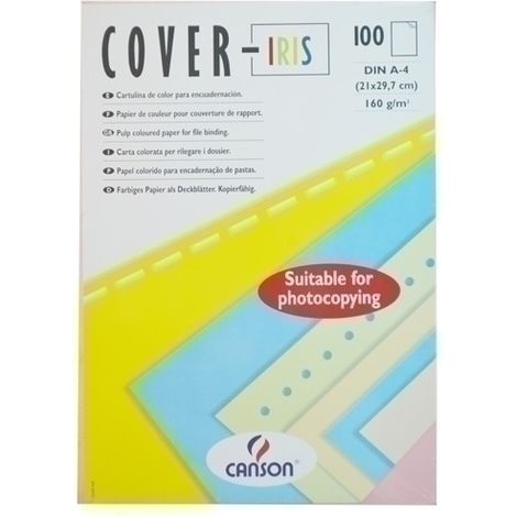 T.ENC.COVER-IRIS A4 CARTUL.BLANCO C/100
